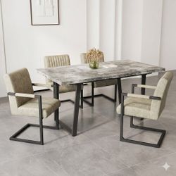 Brand New Modern Table And 4 Chairs For Dining Or Working 