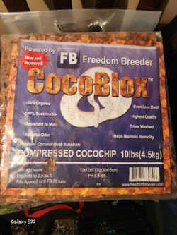 Freedom Breeder CocoBlox Compressed Coconut Substrate 10lbs set of 2