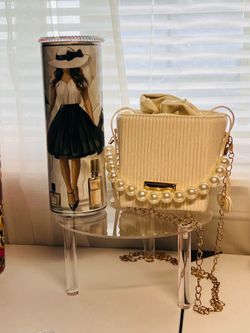 Pearl handle crossbody bag & Tumbler Set