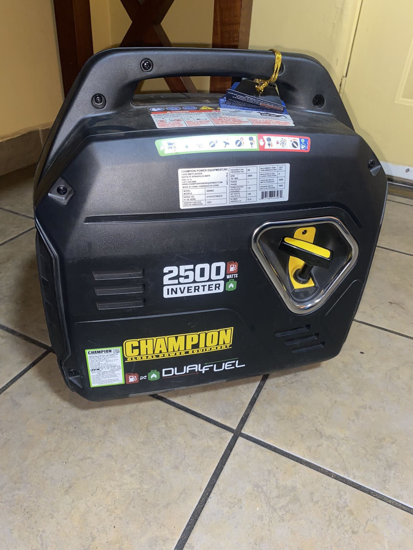 Practically Brand New Champion, 2500 Watt Inverter, Dual...