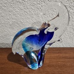 Hand-blown Murano Art Glass Elephant Figurine