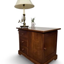 Vintage Stanley Furniture Sewing Cabinet End Table Nightstand