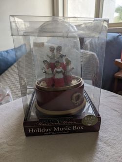 Christmas choir music box