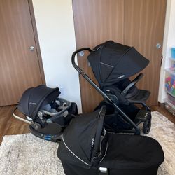 Nuna Stroller MIXX And Car Seat, bassinet 