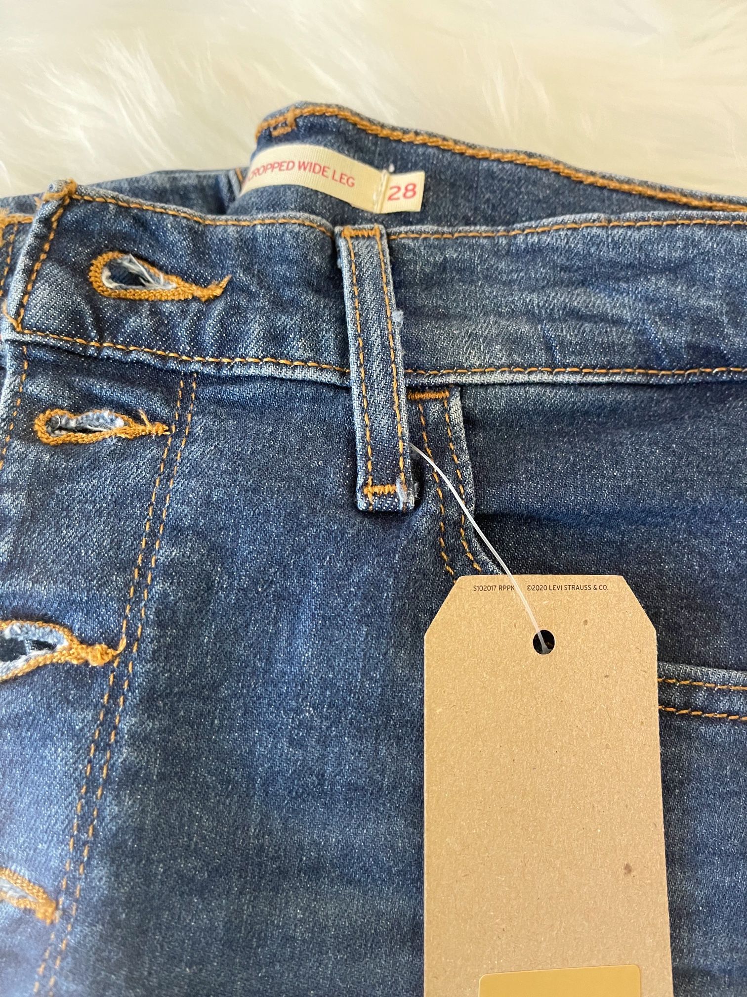 Levi's Mile High Cropped Wide Leg Pants