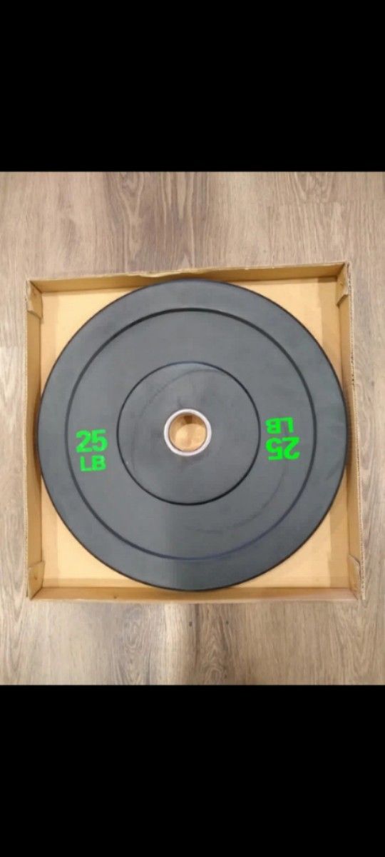 OLYMPIC BUMPER WEIGHT
PLATES.