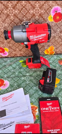 Milwaukee
M18 FUEL ONE-KEY 18V Lithium-Ion Brushless Cordless 7/16 in. High Torque Impact Wrench w/ 5.0Ah Resistant Battery