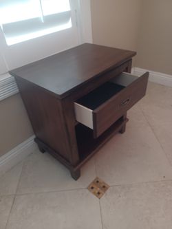Brand New Dark Wood Night Stand