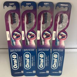 Oral B Pro-flex toothbrush all 4 for $10