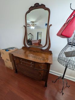Antique Dresser with Mirror