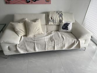 White Leather Sofa Free