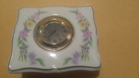 Lenox china desk clock