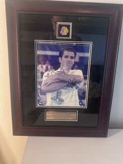 Pete Sampras Signed 2002 US Open Framed Photo Autograph Limited Edition 75/100 1