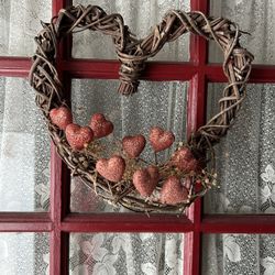 Heart Shaped Wreath With Hearts
