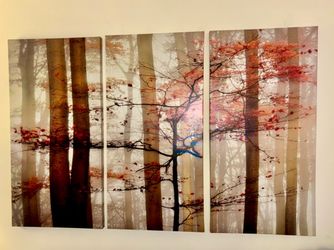 3-Piece Forest Canvas Wall Art Set – Large – $60