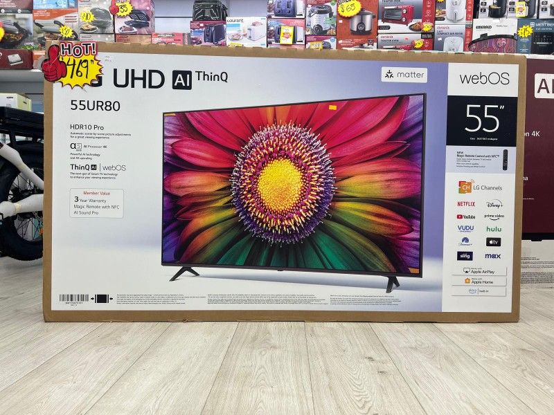 LG UHD Ai ThinQ 55UR80 55" Display HD Smart Tv
