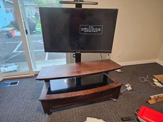 Tv stand with tv