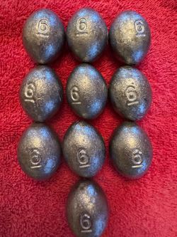 6- oz Egg Fishing Sinkers