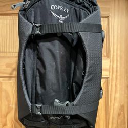 Osprey Porter 46L  Backpack Duffel Travel Bag - Daypack Hiking Camping Black