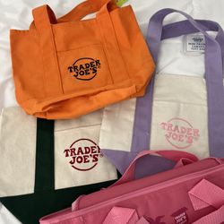 Trader Joe's tote bag and lunch tote
