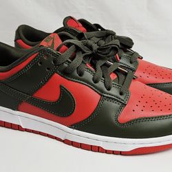 Nike Dunk Low Cargo Khaki Mystic Red Men’s Size 8   DV0833-600 