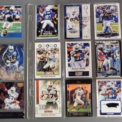 🏈 12 Card Lot - WR Reggie Wayne Cards