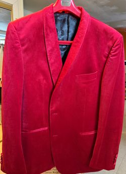 Formal red blazer
