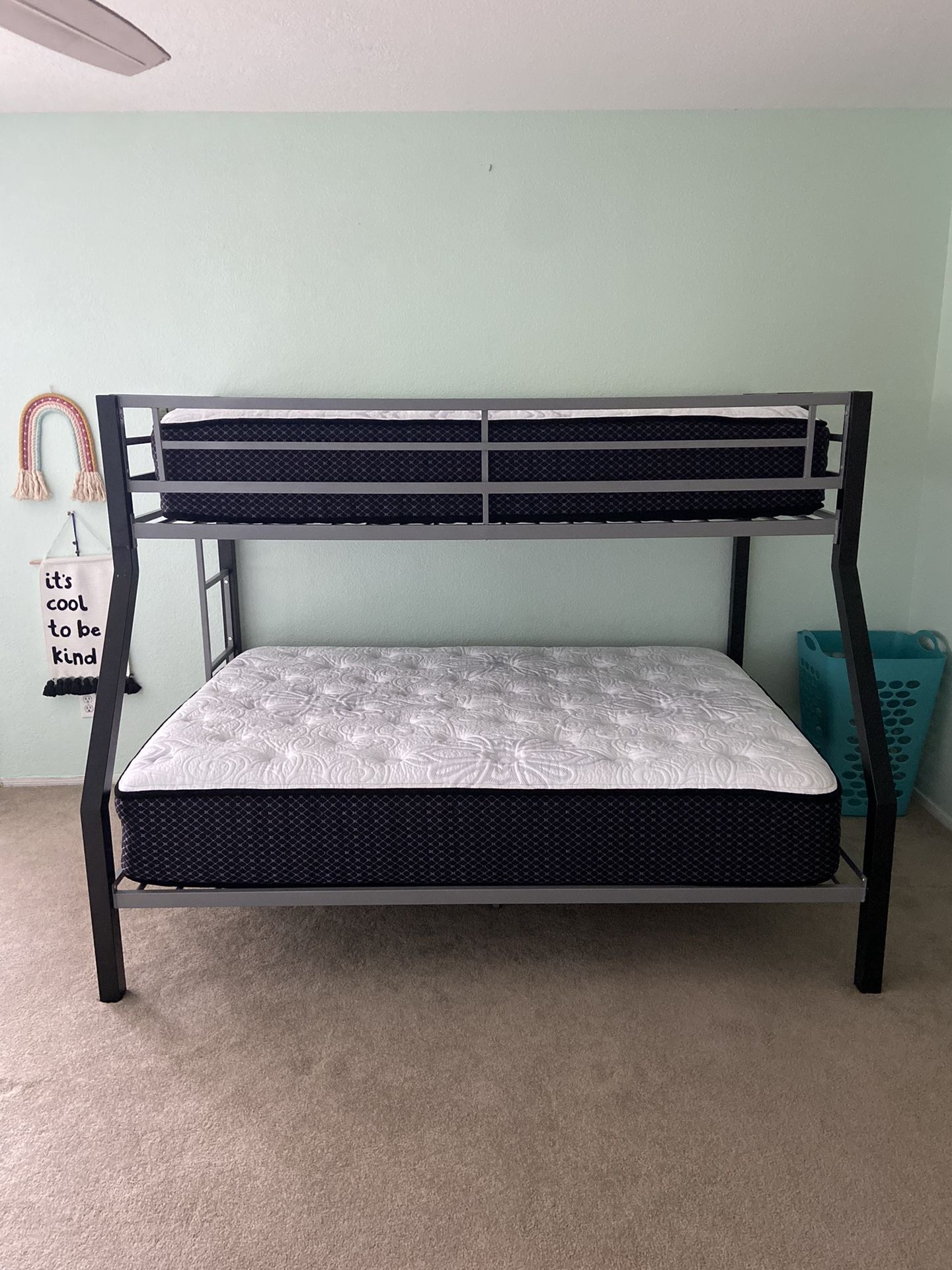 Bunk Bed - Twin over Full - Plush Mattresses Included