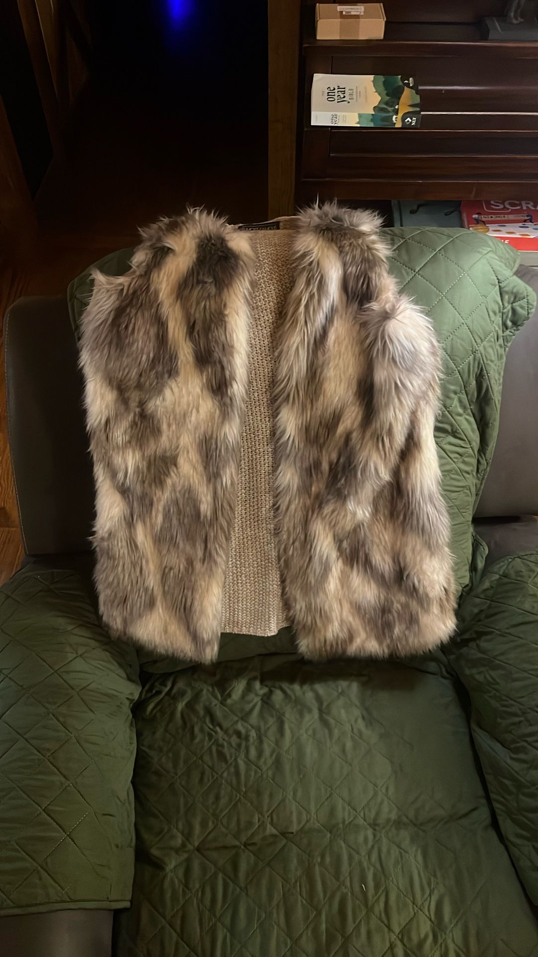 Faux fur vest