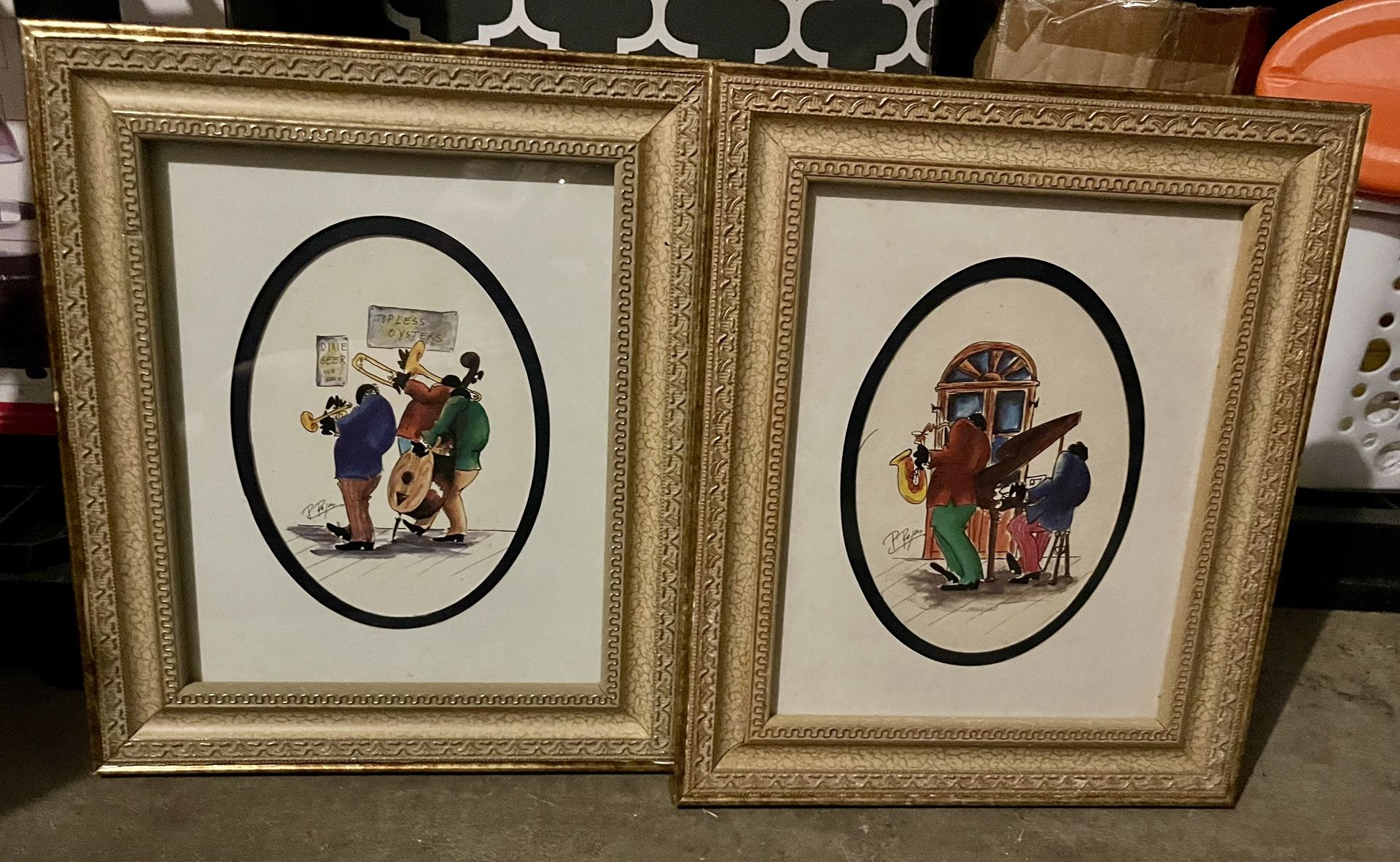 Two Painting Set From Worlds Fair