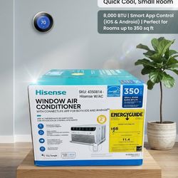 Hisense 8,000 BTU Smart Window AC - Wi-Fi Enabled - NEW/NUEVO