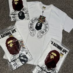 chromeheart bape shirt