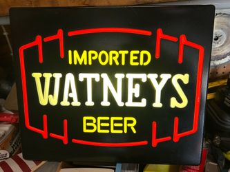 Vintage Watneys beer light.