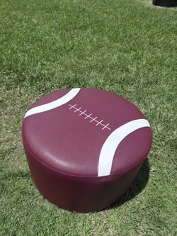 Large Football-Shaped Ottoman for Sale
