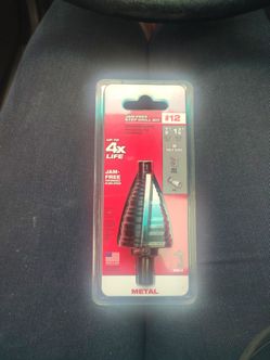 Milwaukee jam free step drill bit #12