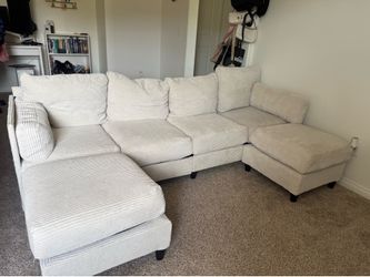 Cream sectional couch