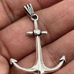 New Anchor Sterling Silver 925 Pendant For Necklace 