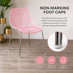 Pink Modern Dining Chairs $50 each