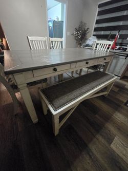 Dining table with chairs
