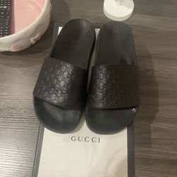 Black Gucci Slides