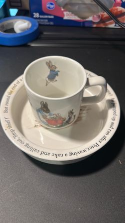 Wedgwood Peter Rabbit Ceramic Cup and Saucer Set