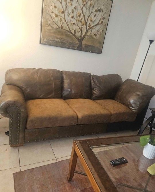 L shape Leather Sofa