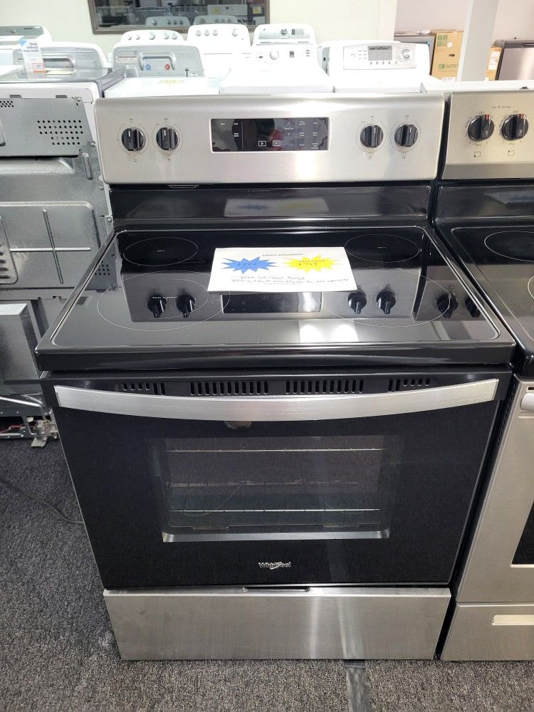 🎇July 4th Sale! 2022 Like New Whirlpool Electric Range-Warranty Included