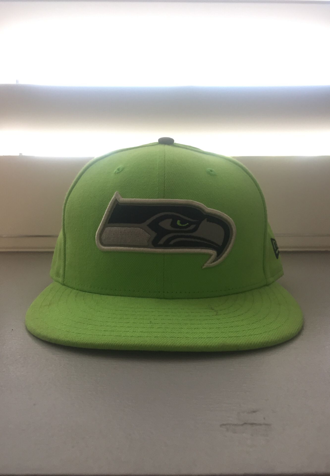 Seattle Seahawks Football Fitted Hat Size 7 1/8”
