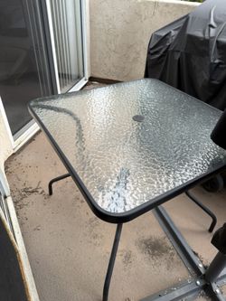 Outdoor Glass Table