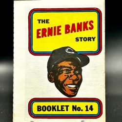 1970 Topps Story Booklets #14 Ernie Banks Baseball Card -EX+ condition