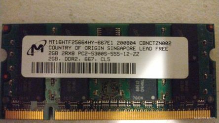 Laptop Memory Lots Of It