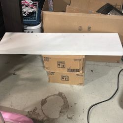 white wall shelf 