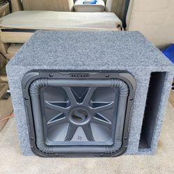 12" Kicker L7s  Blue Stitches Subwoofer 