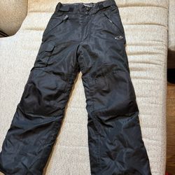Kids Black Snow Pants Size 6/7